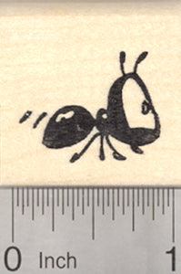 Ant Rubber Stamp, with Big Eyes