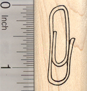 Paper Clip Rubber Stamp, Paperclip, Back to School Series