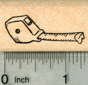 Small Tape Measure Rubber Stamp