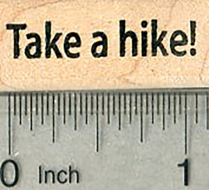 Take a hike Rubber Stamp, Hiking series