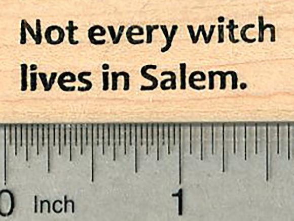 Witch Saying Rubber Stamp, Halloween Series