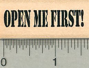 Open Me Rubber Stamp, Envelope Series