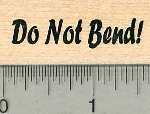 Envelope Rubber Stamp, Do not Bend