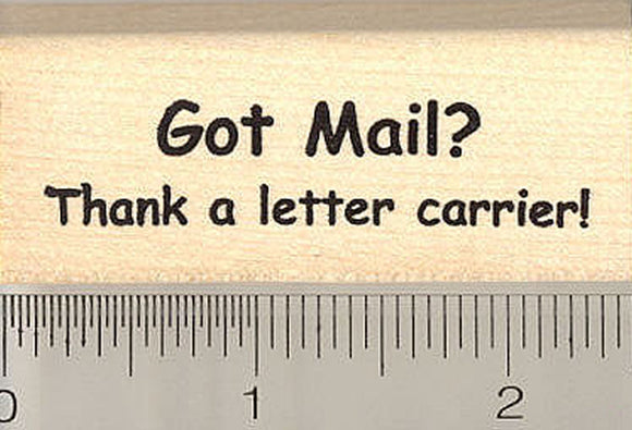 Thank a Letter Carrier Rubber Stamp