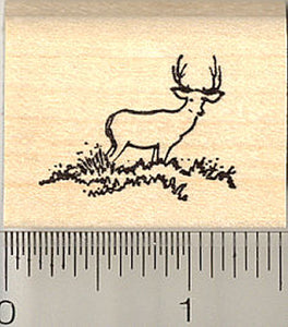 Tiny Deer in the Distance Rubber Stamp