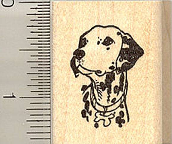 Dalmation Portrait Rubber Stamp