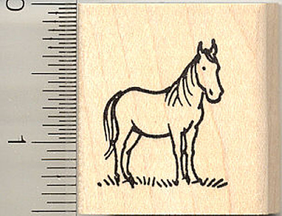Small Horse Rubber Stamp