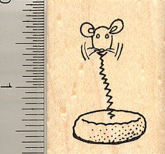 Cat Toy Rubber Stamp