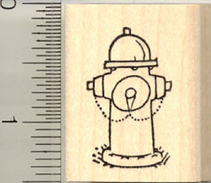 Fire Hydrant Rubber Stamp
