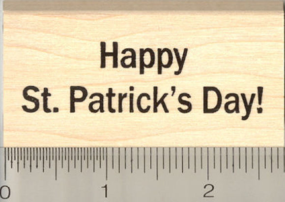 Happy St. Patrick's Day Rubber Stamp, Saint