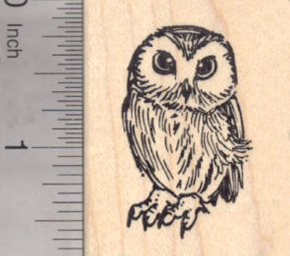 Small Owl Rubber Stamp