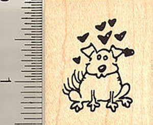 Doggie Love Rubber Stamp