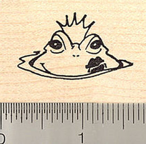 Frog NOT a Prince Rubber Stamp