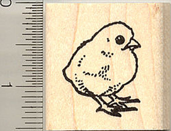 Spring Chick Rubber Stamp