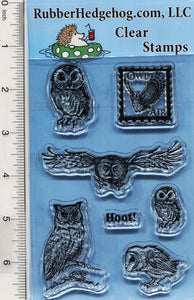 Owl Clear Stamp Set, Birds of Prey Series