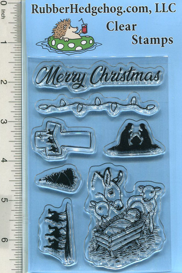 Christmas Clear Stamp Set, Winter Holiday Series