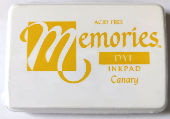 Memories Black Dye Fabric Stamp Pad