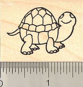 Cute Turtle Rubber Stamp