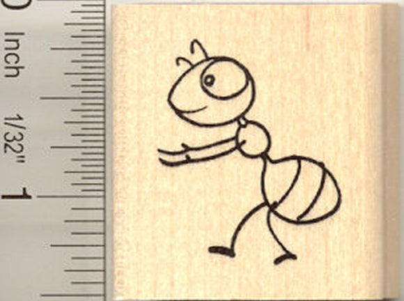 Carrying Ant Rubber Stamp