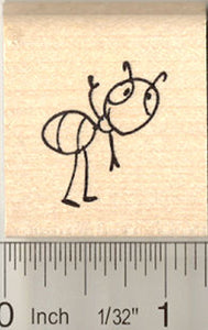 Waving Ant Rubber Stamp