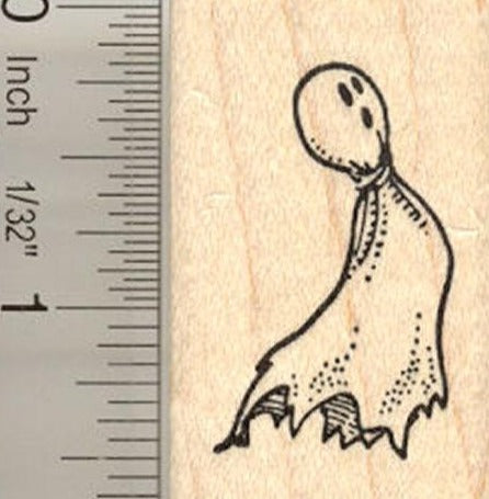 Halloween Ghost Rubber Stamp