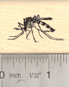 Mosquito Rubber Stamp (realistic)