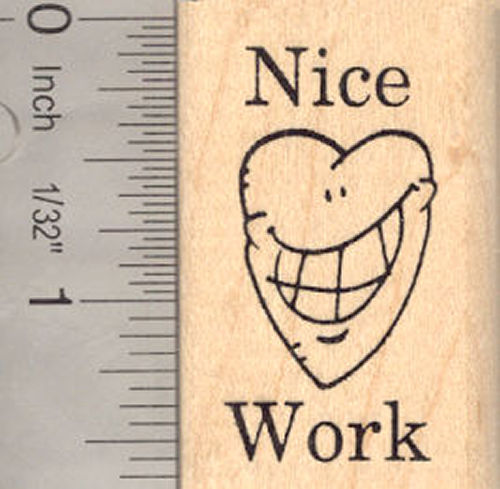 Nice Work Teacher Rubber Stamp