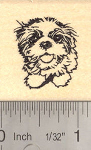 Shih Tzu Puppy Dog Rubber Stamp