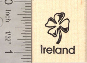 Ireland Shamrock Rubber Stamp