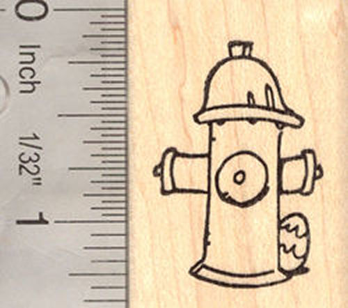 Easter egg hun Fire Hydrant Rubber Stamp