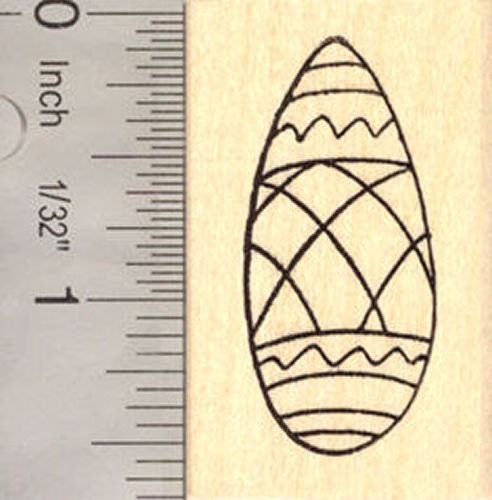 Fancy Easter Egg Rubber Stamp