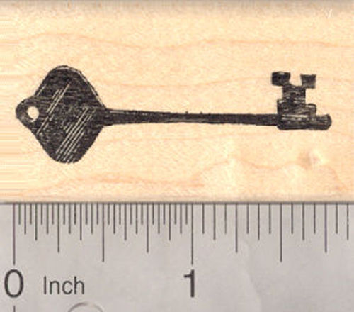 Antique Key Rubber Stamp