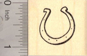 Small Horseshoe Rubber Stamp