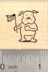 4th of July Dog Rubber Stamp, American Independence Day, (fourth of July, July 4th)