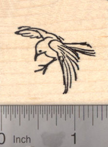 Bird in flight Rubber Stamp, Birds of a Feather