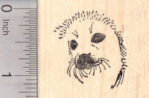 Baby Harp Seal Rubber Stamp