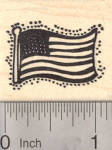 American Flag Rubber Stamp, Flag of the United States of America, USA