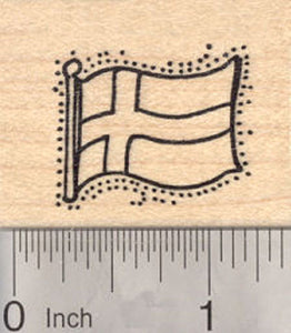 Flag of Sweden Rubber Stamp, Scandinavian Cross