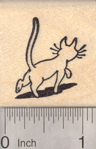 Cat Rubber Stamp, with shadow