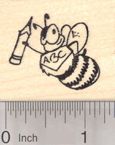 Spelling Bee Rubber Stamp, Academic Hero, Teacher