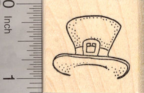 Leprechaun Hat, St. Patrick's Day Rubber Stamp
