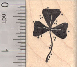 Shamrock, St. Patrick's Day Clover Rubber Stamp