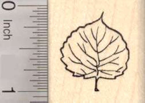 Spade Shaped Tree Leaf Rubber Stamp, Mulberry, or Heart Shaped