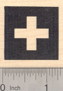 Flag of Switzerland Rubber Stamp, Swiss Confederation