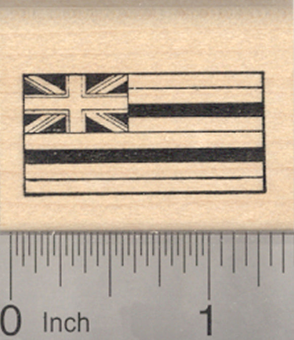 Flag of Hawaii Rubber Stamp, United States of America