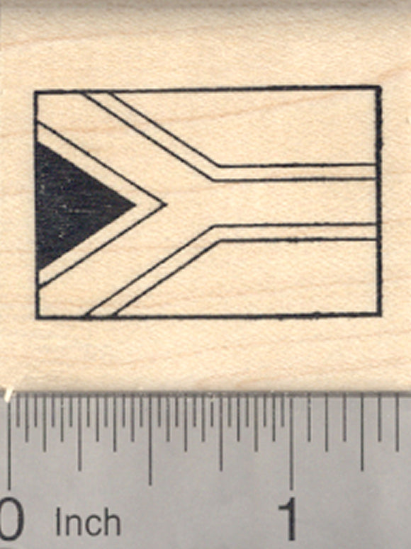 Flag of Republic of South Africa Rubber Stamp