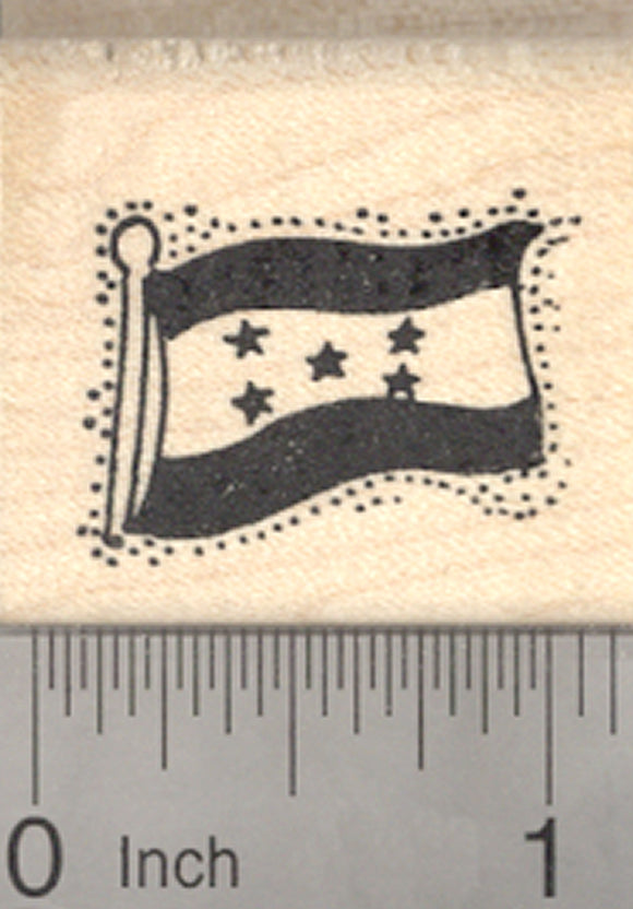 Flag of Honduras Rubber Stamp