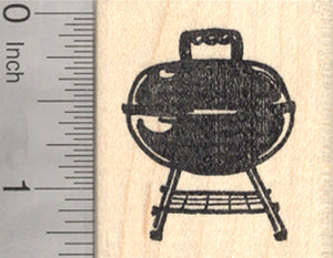Barbecue Grill Rubber Stamp, Grillout, Cookout