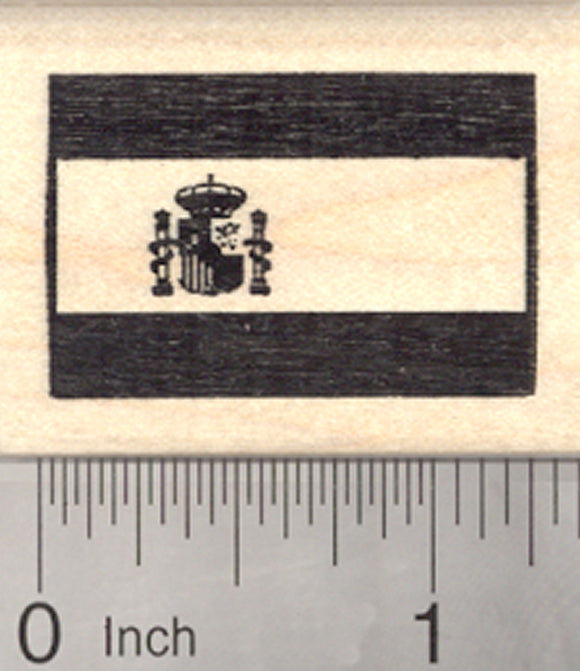 Flag of Spain Rubber Stamp, La Rojigualda