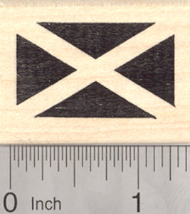 Flag of Scotland Rubber Stamp, Saint Andrew's Cross, Saltire